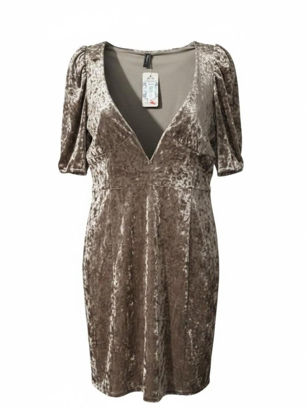 Valija Gitana Women's Gold and Brown Dress